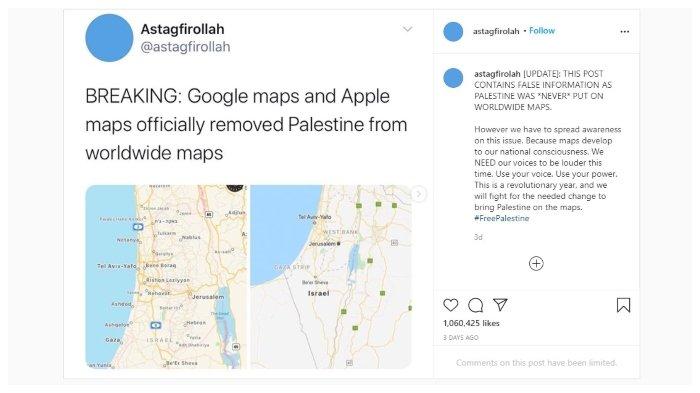 Benarkah Google Menghapus Palestina